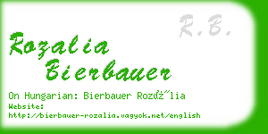 rozalia bierbauer business card